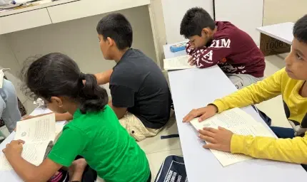 Reading week celebration with book displays